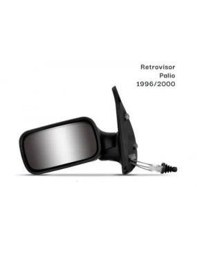 Espelho Retrovisor Esquerdo Com Controle Fiat Palio 1996 a 2000 2 Portas