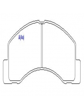 Pastilha Freio Dianteira Traseira Ford F-250 F-350 F-4000..