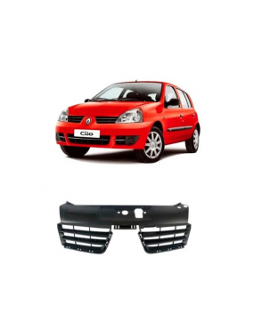 Grade Frontal Preta Renault Clio 2006 a 2012