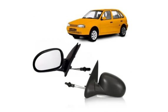 Espelho Retrovisor Esquerdo com Controle Gol Parati Saveiro G2 1995 a 1999