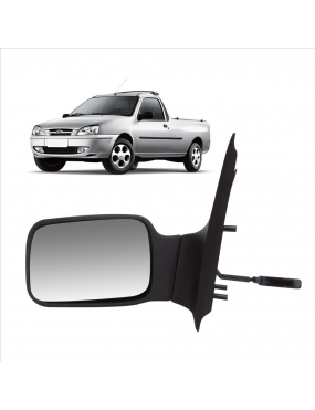 Espelho Retrovisor Esquerdo Sem Controle Ford Courier 1997 a 2012..