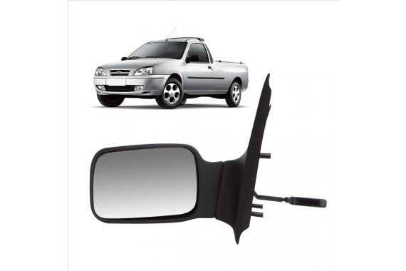 Espelho Retrovisor Esquerdo Sem Controle Ford Courier 1997 a 2012