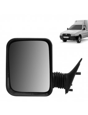 Espelho Retrovisor Esquerdo S/Controle Fiat Fiorino 1997 a 2010..