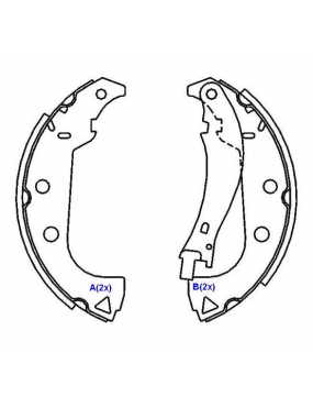 Sapata Freio Lona Fiat Brava Fiorino Idea Marea Palio Stilo Strada Tempra..