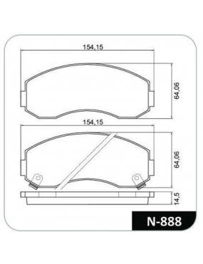 Kit Pastilha Freio Asia Topic 2.7 8v 1997 a 1999 Kia Bongo 1997 a 2021 Akebono Cobreq..