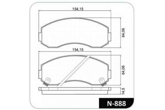 Kit Pastilha Freio Asia Topic 2.7 8v 1997 a 1999 Kia Bongo 1997 a 2021 Akebono Cobreq