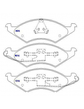 Pastilha Freio Dianteira Ford Taurus 3.0 24v V6 1991 a 1998