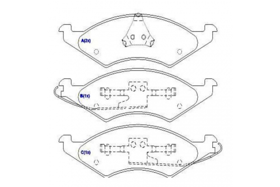 Pastilha Freio Dianteira Ford Taurus 3.0 24v V6 1991 a 1998