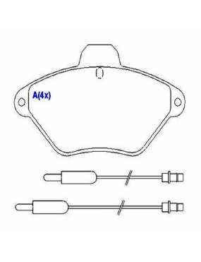 Pastilha Freio Dianteira Citroen Xantia 1.8 2.0 1994 a 2002