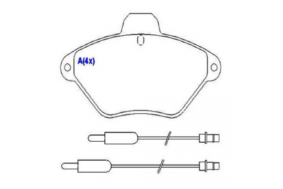 Pastilha Freio Dianteira Citroen Xantia 1.8 2.0 1994 a 2002