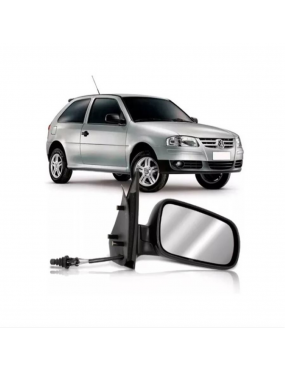 Espelho Retrovisor Direito C/Controle Volkswagen Gol Parati G3 G4 Pós 1999 2 Portas..