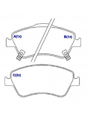 Pastilha Freio Dianteira Toyota Corolla 16v 2007 a 2014..