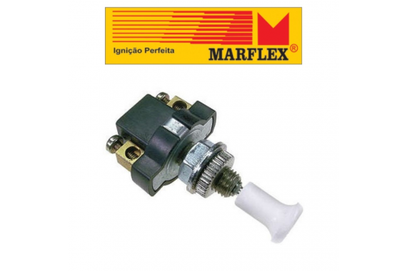 Interruptor Tipo Universal Bucha Longa Botão Branco Marflex