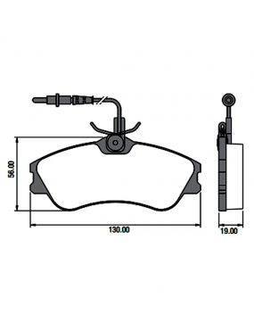 JG PASTILHA FREIO DIANTEIRA SISTEMA GIRLING SPEED BRAKE