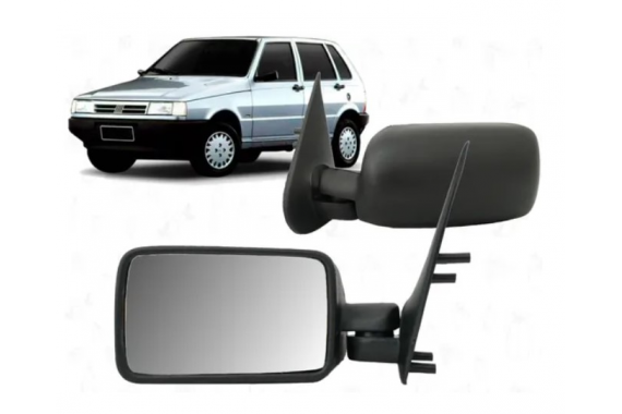 Espelho Retrovisor Esquerdo S/Controle Fiat Uno Mille Pós 1990
