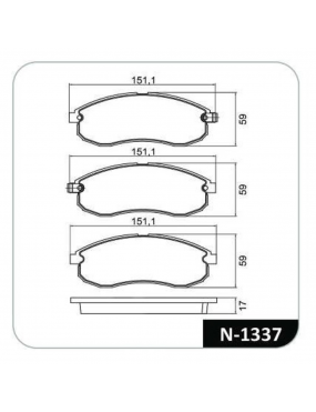 Kit Pastilha Freio Dianteira Mitsubishi l200 2.5 8v 2002 a 2011 Akebono Cobreq..