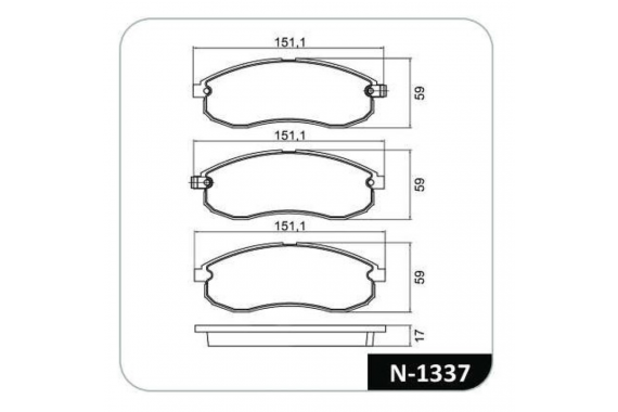 Kit Pastilha Freio Dianteira Mitsubishi l200 2.5 8v 2002 a 2011 Akebono Cobreq