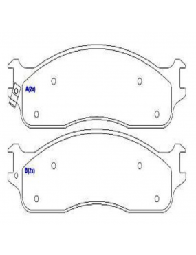 Pastilha Freio Dianteira Dodge Ram 2500 3500 24v 2001 a 2010