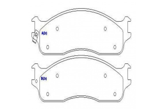 Pastilha Freio Dianteira Dodge Ram 2500 3500 24v 2001 a 2010