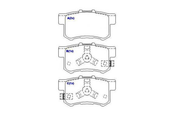 Pastilha Freio Traseira Honda Crv 2.0 2.4 16v 2002 a 2018