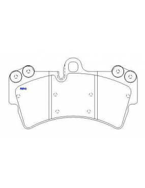 Pastilha Freio Dianteira Vw Touareg Audi Q7 Porsche Cayenne..