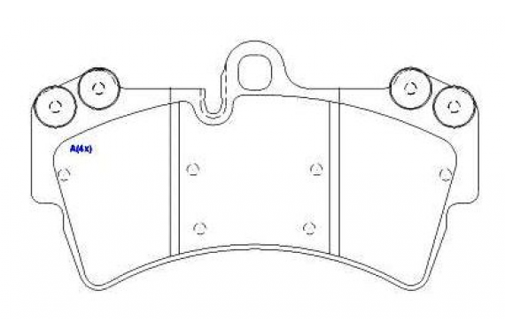 Pastilha Freio Dianteira Vw Touareg Audi Q7 Porsche Cayenne