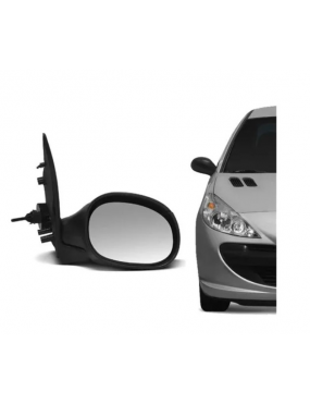 Espelho Retrovisor Direito C/Controle Peugeot 206 207 Hoggar..
