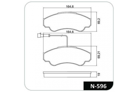 Kit Pastilha Freio Dianteira Fiat Ducato 2002 a 2016 Peugeot Boxer 2.8 8v 2002 a 2009 Bosch Cobreq