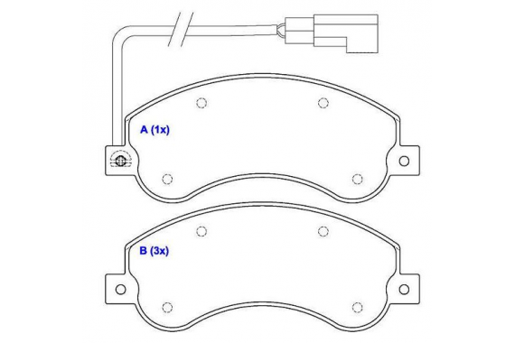 Pastilha Freio Dianteira Ford Transit 2009 a 2014 Diesel