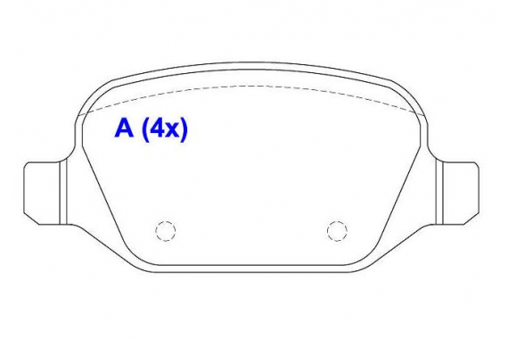 Pastilha Freio Traseira Fiat Bravo Linea Punto 16v 2009 a 2016 Alfa Romeo 156 2001 a 2004