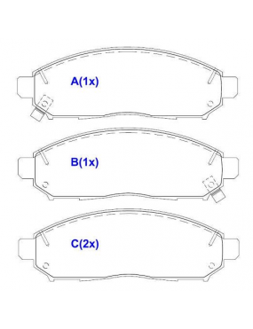 Pastilha Freio Dianteira Nissan Frontier 2.5 16v 2007 a 2016 Pathfinder Xterra  2005 a 2019