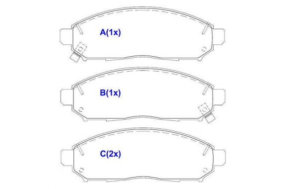 Pastilha Freio Dianteira Nissan Frontier 2.5 16v 2007 a 2016 Pathfinder Xterra  2005 a 2019