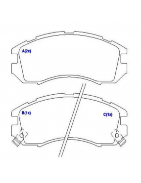 Pastilha Freio Dianteira Subaru Impreza 1.8 16v1992 a 2000 Legacy 2.0 2.2 16v 1990 a 1997..