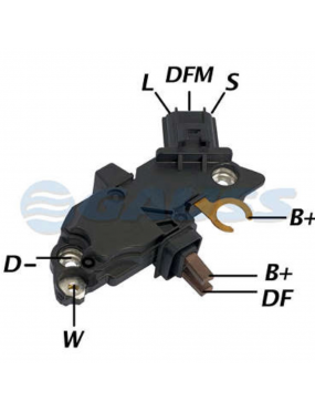 Regulador Voltagem Alternador 70ah Sistema Bosch Gauss..