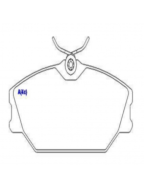  Pastilha Freio Dianteira Renault Laguna 1994 a 2003 Megane 16v 2006 a 2012