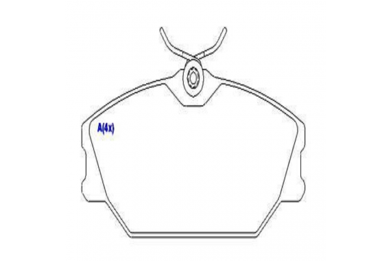  Pastilha Freio Dianteira Renault Laguna 1994 a 2003 Megane 16v 2006 a 2012