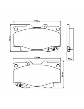 Kit Pastilha Freio Dianteira Toyota Hilux 2005 a 2009 Sumitomo Cobreq