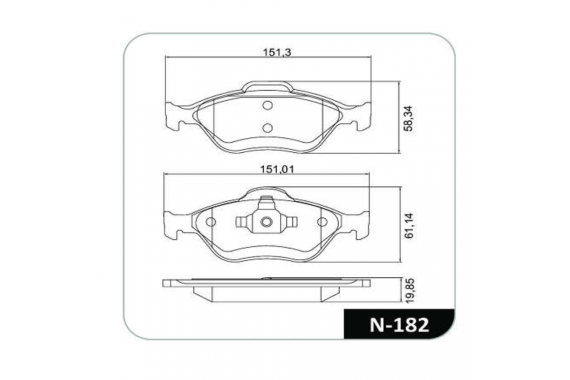 Kit Pastilha Freio Dianteira Ford Ecosport 2003 a 2012 Fiesta 1.6 8v 2005 a 2012 Teves Cobreq