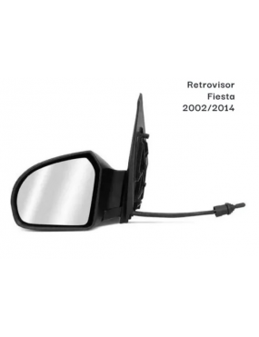 Espelho Retrovisor Esquerdo Com Controle Ford Fiesta 2002 a 2011