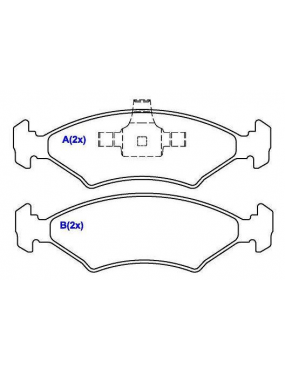 Pastilha Freio Dianteira Ford Courier Fiesta Ka 1.6 8v 2007 a 2014