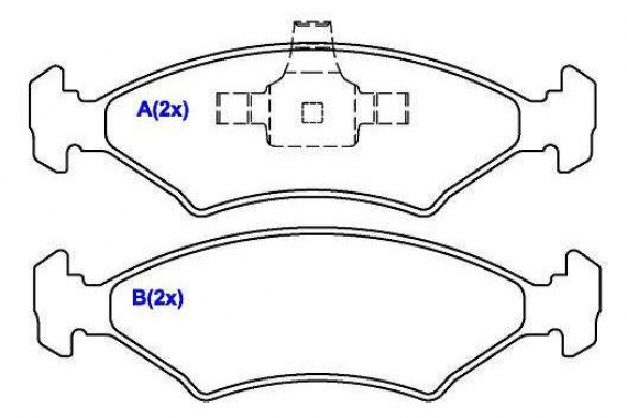 Pastilha Freio Dianteira Ford Courier Fiesta Ka 1.6 8v 2007 a 2014