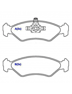 Pastilha Freio Dianteira Ford Fiesta 1.0 8v 2010 a 2014 Ka 1.0 8v 2008 a 2014 Zetec ..