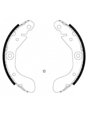 Sapata Freio Lona Chevrolet Cobalt 8v 2011 a 2020 Sonic 16v 2012 a 2014