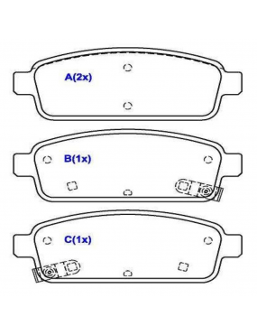 Pastilha Freio Traseira Chevrolet Cruze 1.8 16v 2011 a 2016 Syl 2 Alarmes