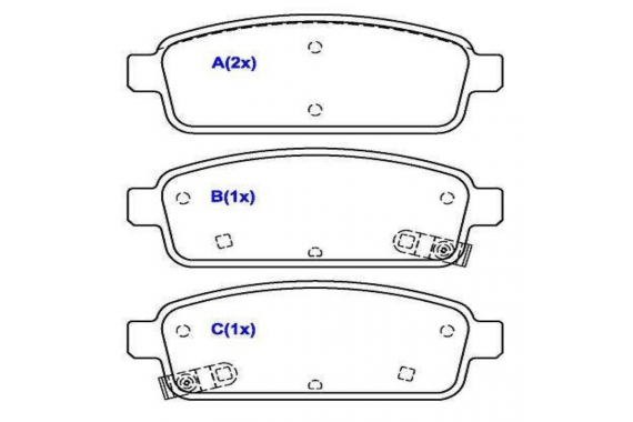 Pastilha Freio Traseira Chevrolet Cruze 1.8 16v 2011 a 2016 Syl 2 Alarmes