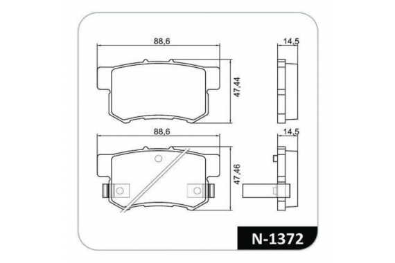 Jogo Pastilha de Freio Traseira Honda Civic 2007 a 2017 Akebono Cobreq