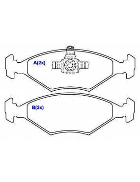 Pastilha Freio Dianteira Fiat Uno 1.0 8v 2006 a 2013 Syl