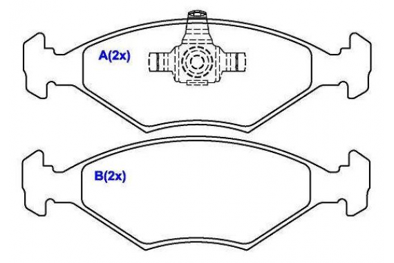 Pastilha Freio Dianteira Fiat Uno 1.0 8v 2006 a 2013 Syl