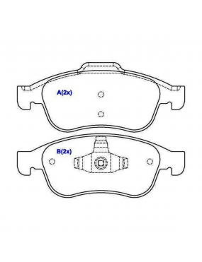 Pastilha Freio Dianteira Renault Captur Duster Fluence Oroch Sandero 2.0 16v