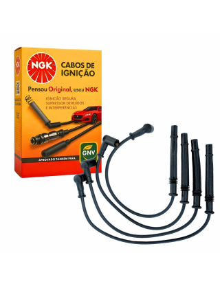 JOGO CABO DE VELA SUPRESSIVO NISSAN MARCH RENAULT CLIO LOGAN SANDERO NGK - SCR16..